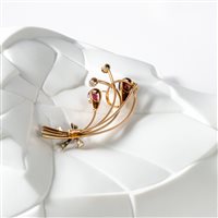 Cuneo - Corso Nizza 11 - Spilla Goldside Donna in Oro Diamante 0.20 Ct 8202709 - 8202709
